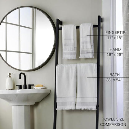 SKL Home Casual Fringe Bath Towel Set