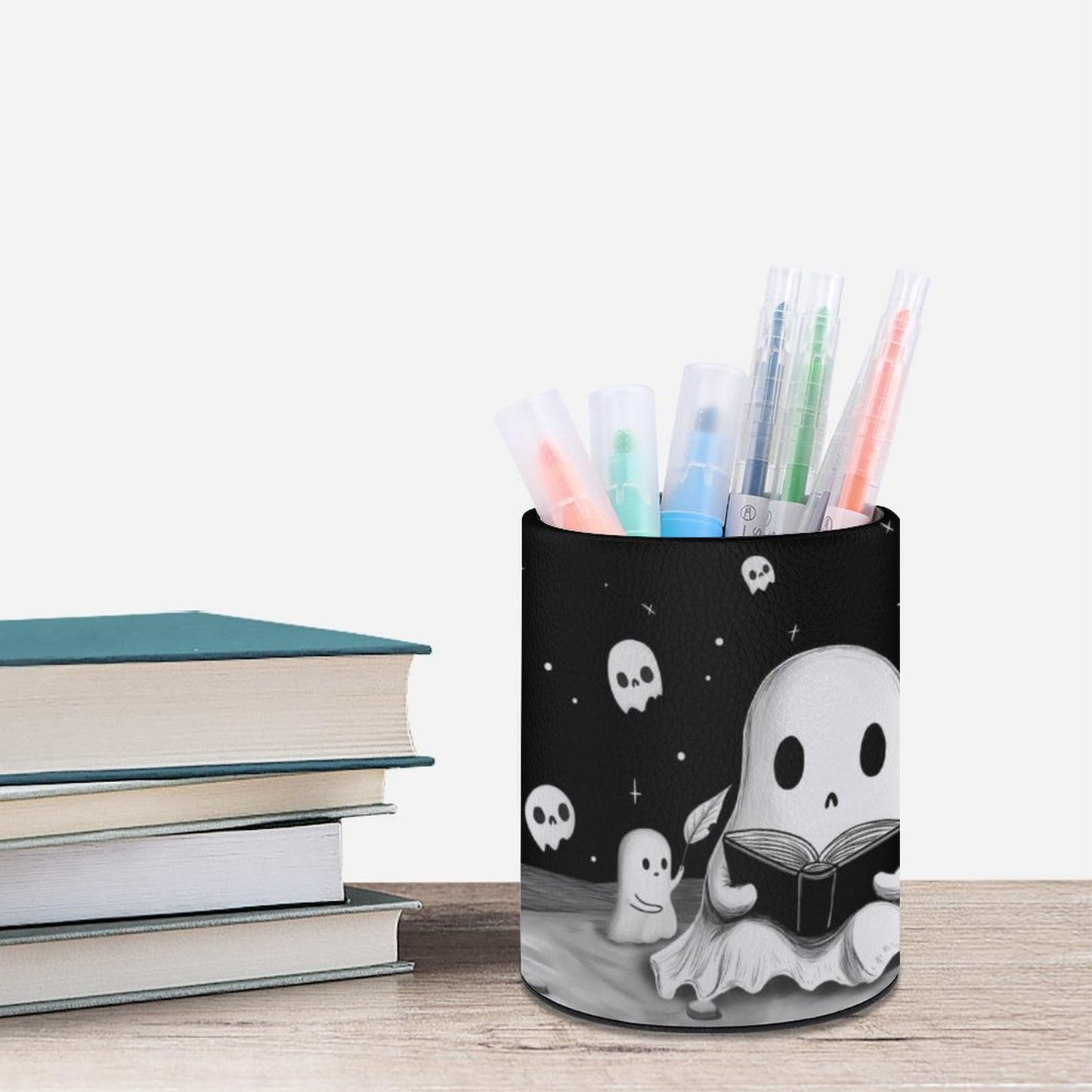 XUWU Cute Ghosts Pen Holder Pencil Cup for Desk Organizer