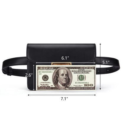 ECOSUSI Fanny Pack for Women PU Leather Belt Bag Waist Bag Fashion Waist Pack Pouch Small Purse for Party, Travel, Hiking