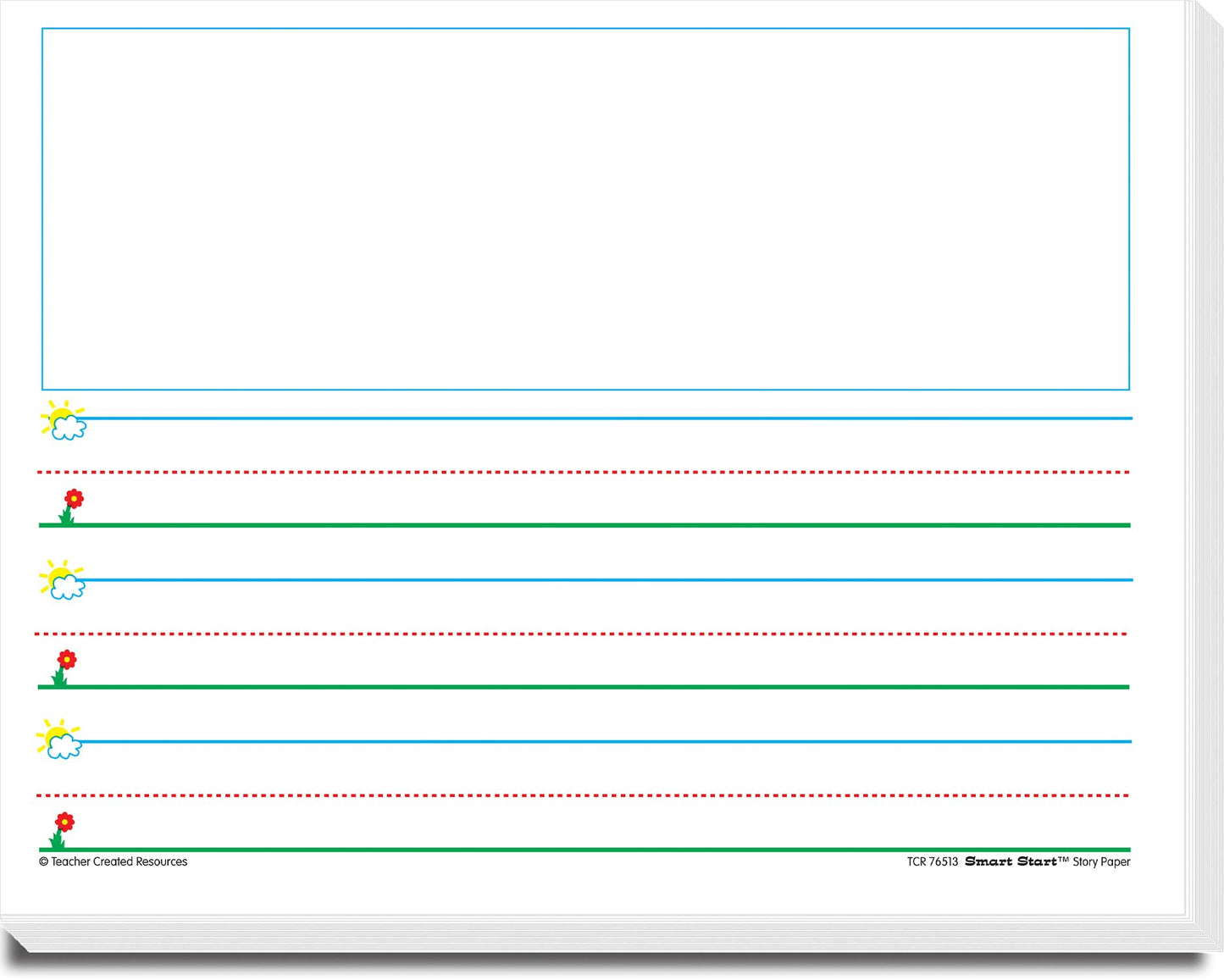 Teacher Created Resources Smart Start K-1 Story Paper: 360 Sheets (76513)