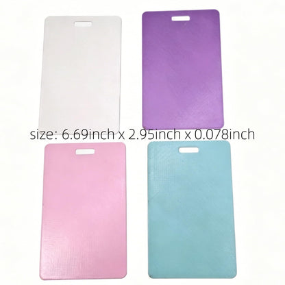 4Pcs Vertical Erasable Badge Note, Reusable Silicone Erasable Notepad Badge Set, Mini Whiteboard Clipboard for Nurses Doctors Teachers Caregivers