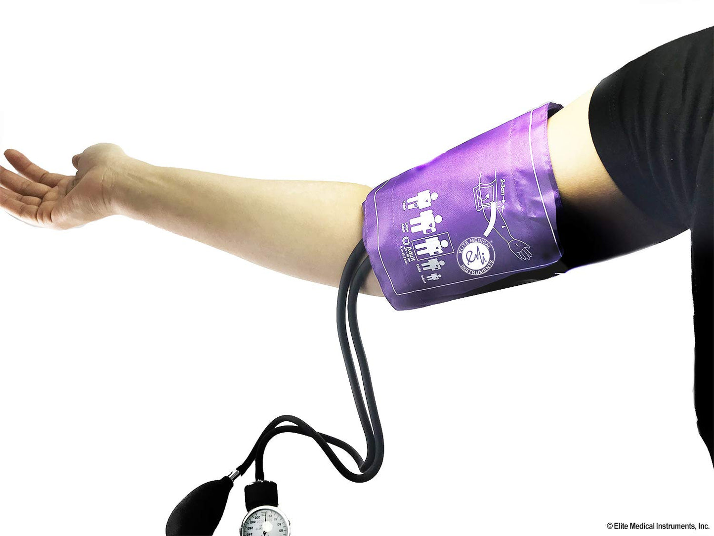 EMI Professional Deluxe Purple Aneroid Sphygmomanometer and Sprague Rappaport Stethoscope Set Kit #330
