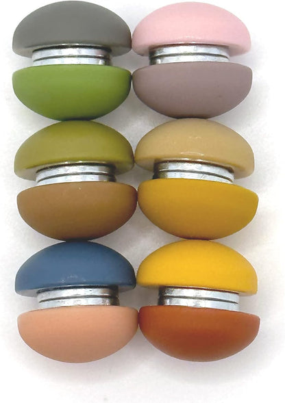 12PCS Strong Fridge Magnets, Colorful Decorative Matte Refrigerator Magnets, Cute Classroom Whiteboard Magnets, for Office Classroom Cabinets and Dishwasher