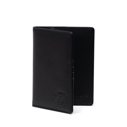 Herschel Supply Co. Raynor Passport Holder Vegan Leather, Black, Standard