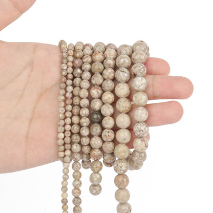 Yochus 60pcs Polish Maifanitum Beads，6mm Healing Power Natural Stone Round Loose Gemstone Beads for Jewelry Making Earring Necklace DIY Crafts
