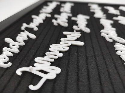 G GAMIT Felt Letter Board Letters Set, Letter Sign Symbol Numbers and Cursive Week and Month Only