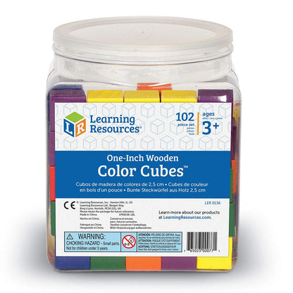 Learning Resources Wooden Color Cubes