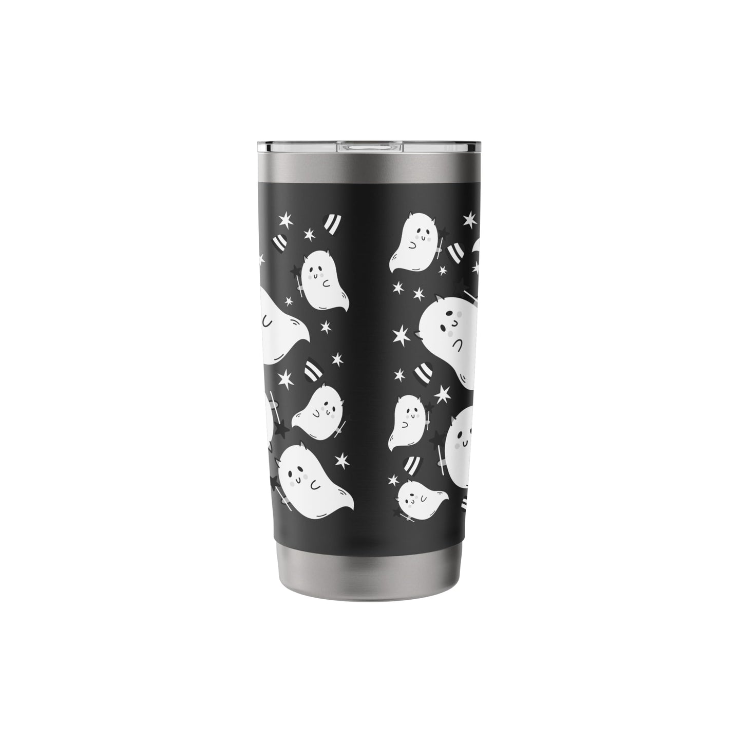 Halloween Ghost, Funny Cute Ghost Print Stainless Steel Insulated Tumbler