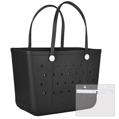 Juyeesm X Large Beach Bag, Oversized Rubber Beach Bag, Washable Open Tote Bag Durable Tote Travel Bags for Outdoor Sport