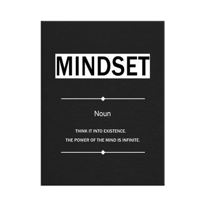 YSPCSUN Inspirational Wall Art for Office Decor Mindset Quotes Canvas Prints Framed Motivational Posters Positive Affirmations Artwork for Gym Men Bedroom Living Room 24x18 Inch