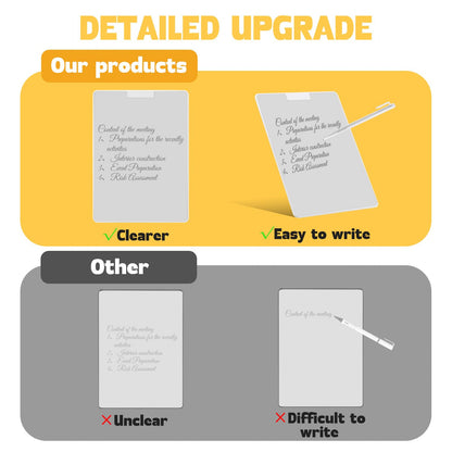 Portable Note Pad with Magnetic Pen & Eraser for Office Desk, Home, & School - Eco-Friendly Paperless Solution for Students Classroom Teacher Supplies