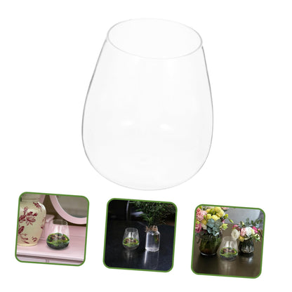 Yardenfun Hydroponic Glass Terrarium for Indoor Decor Moss Plant Container Sustainable Glass Landscape for and Centerpieces