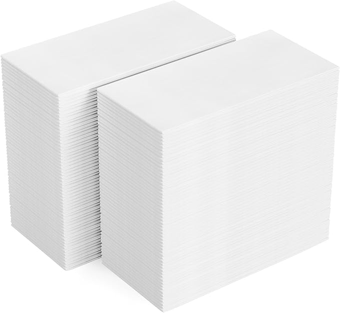 FOCUSLINE 200 Disposable Bathroom Napkins, Linen-Feel Paper Guest Towels