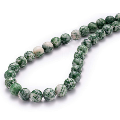 BEADIA Natural African Jade Stone Round Loose Semi Gemstone Beads for Jewelry Making 6MM 61PCS