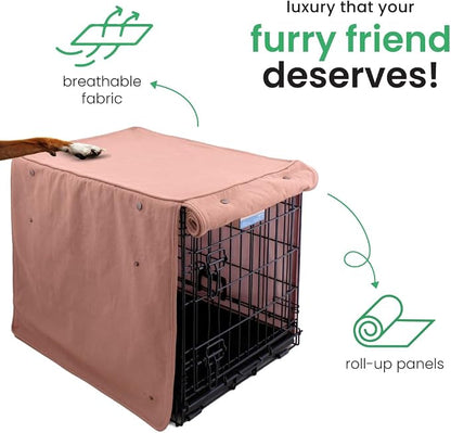 Molly Mutt Kyoto Dog Crate Cover, GOTS-Certified 100% Organic Cotton Canvas Cover for Dog or Puppy Kennel and Cage, Washable, Free of Harmful Chemicals, XX-Large, Fits 48"x30"x33" Crate