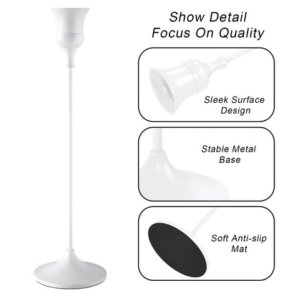 Showin Candlestick Holders White, 3 Packs Taper Candle Holder for Candlesticks, Candle Sticks Holder Decor for Home Decor