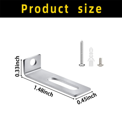 30 Set White Board Mounting Hardware,Whiteboard Hanging Brackets, White Board Installation Kit Includes Hanger Supports, Screws and Expansion Tube for Hanging Whiteboard Office Supplies (38*9.5*12mm)