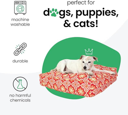 Molly Mutt Huge Dog Bed Cover - Papillon Print - Measures 36”x45”x5’’ - 100% Cotton - Durable - Breathable - Sustainable - Machine Washable Dog Bed Cover