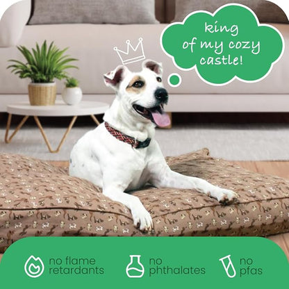 Molly Mutt Daysleeper Dog Bed Duvet Cover, GOTS-Certified 100% Organic Cotton Canvas Cover for Dog, Puppy, or Cat Bed, Durable, Washable, and Free of Harmful Chemicals, Round, 36"x5"
