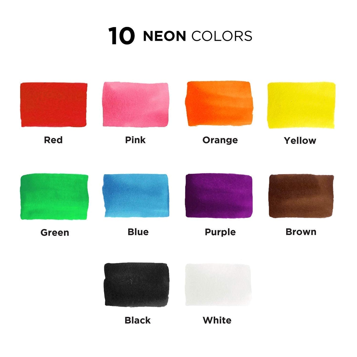 Chalk Bundle- 10 Neon 6mm + 7 White Variety Chalk Markers