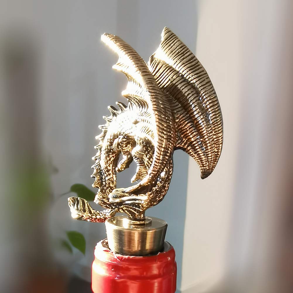 Dragon Wine Stoppers Gothic Metal Alloy Bottle Stopper