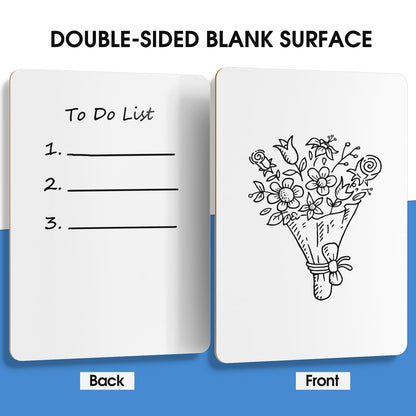 MaxGear Small White Board Dry Erase Boards 6 Pack, 9" x 12" Mini Whiteboard for Students School, Portable White Boards Mini Lapboards Including 6 Mini Dry Erase Erasers and 6 Markers