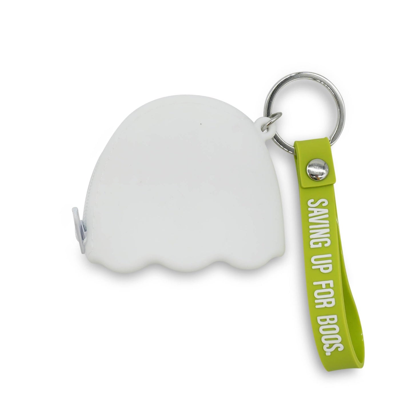 GOOFBALLS Novelty Silicone Coin Purse – Cute Mini Change Holder for Coins, Cash & Small Essentials – Soft Pocket Pouch for Kids, Teens & Adults – Keychain & Bag Accessory, Ghost