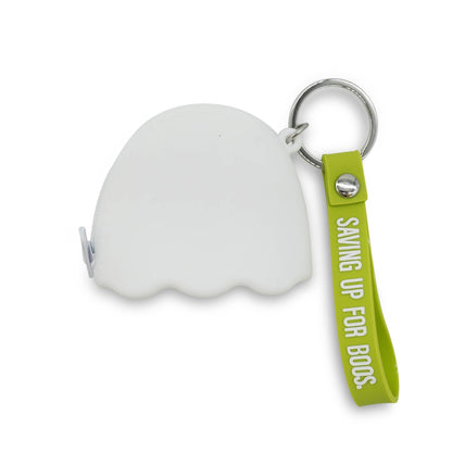 GOOFBALLS Novelty Silicone Coin Purse – Cute Mini Change Holder for Coins, Cash & Small Essentials – Soft Pocket Pouch for Kids, Teens & Adults – Keychain & Bag Accessory, Ghost