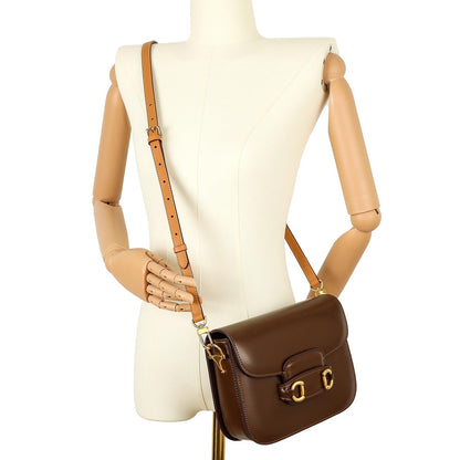 BEUDW Vachetta Leather Adjustable Crossbody Strap for Leather Shoulder Strap Belt Replacement Suitable for L V Handbags (width: 0.6in-Apricot Yellow)