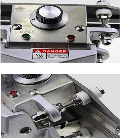 FKR-400 16" Hand Held Crimp Heat Sealer Bag Crimp Heat Sealer Sealing Machine Tool Aluminum Foil Kraft (16" Sealing Length)