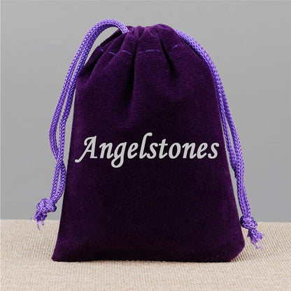 Angelstones Handmade Natural Amethyst Healing Gemstone 6mm Round Beads Stretch Crystal Bracelet 7 Inch Unisex