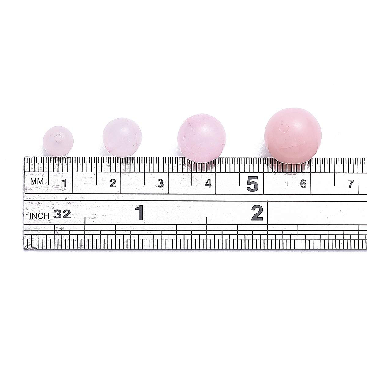 BEADIA Natural Rose Quartz Crystal Stone Round Loose Semi Gemstone Beads for Jewelry Making 12MM 32PCS