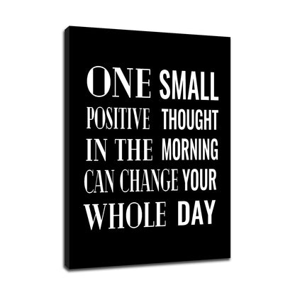 Inspirational Canvas Wall Art Office Decor Motivational Poster Quotes for Home Boost Confidence Inspiring Sign Picture Painting for Gym Bedroom Classroom Artwork Stretched and Framed [18''Wx24''H]