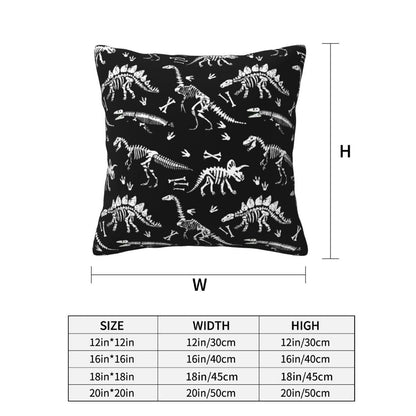 famliihw Dinosaur Throw Pillow Covers Soft Square Cushion Pillowcase Set of 2 for Sofa Couch Home Decor 18 X 18 in