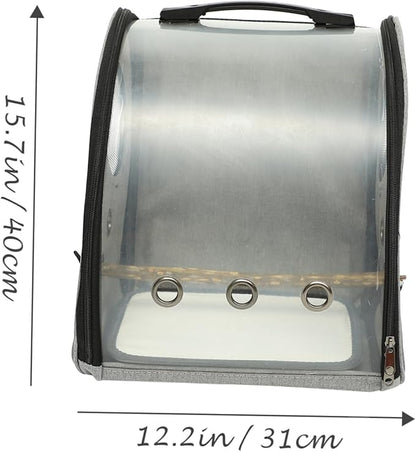 Portable Parrot Carrier Backpack Bird Perch Breathable Outdoor Bird Carrier for and Comfort