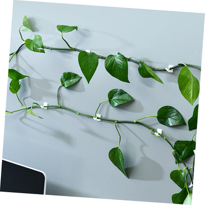 MERRYHAPY 120pcs Plant Wall Sticky Hooks for Climbing Plants Self-Adhesive Vine Clips Easy Installation Fixators for Home Decor