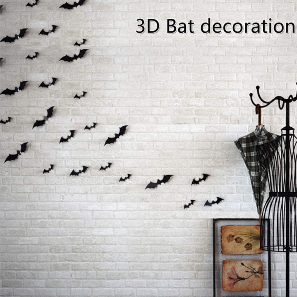 Leesoot Halloween Decorations 164pcs Balloon Arch Kit + 3D Stickers Bat Spider Ghost for Halloween Party, Orange Apricot Balloons with Pumpkin Foil Balloons Home Decoration
