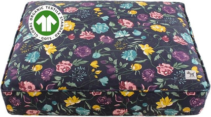 Molly Mutt Friday Morning Dog Bed Duvet Cover, GOTS-Certified 100% Organic Cotton Canvas Cover for Dog, Puppy, or Cat Bed, Durable, Washable, and Free of Harmful Chemicals, Medium/Large, 27"x36"x5"