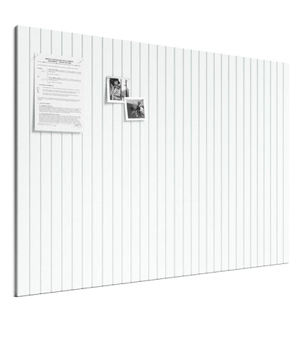 Bumusty Large Cork Board Alternative-48 x 36" Felt Bulletin Board Tiles, with 30 Pushpins, 70 Adhesive Tabs, Fine-Stripe 12-Pack, Cork Boards for Office Push Pin Board Felt Board-Cold White