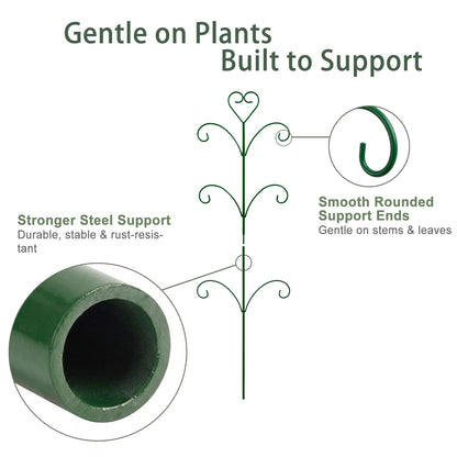 2 Pack Monstera Plant Support Trellis, 31” & 46” Adjustable Steel Plant Stakes for Indoor & Outdoor Use, Plant Trellis for Potted Climbing Plants, Tall Pothos Plant Climber Support for Ivy Pothos Hoya
