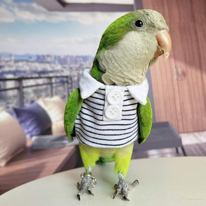 Bird Diaper Flight Suit Summer Clothes Cosplay Photo Prop for Parrots Lovebird Parakeet Cockatiel Small Animals Apparel (Green-cheeked Conure)