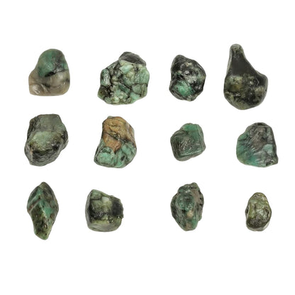 GEMKORA 100 carats Raw Green Emerald Stone Lot, Rough Gemstone, Natural Crystals, Chakra Crystals, Healing Stones, Wholesale Pack, Jewelry Making Supply, Supply, (2 to 3pcs)
