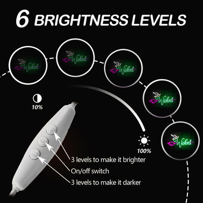 Witch Theme Party Decorations & Gift for Her - LED Neon Light for Bedroom Birthday Art Wall Decortion