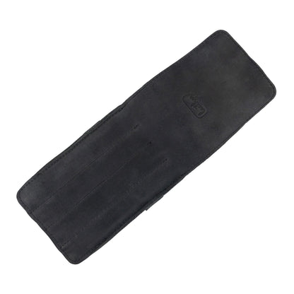 Leather Worx, Pen Holder, Pencil Case, Minimalist Style Holder, Classic Storage, Full Grain Leather, Handmade, Charcoal Black