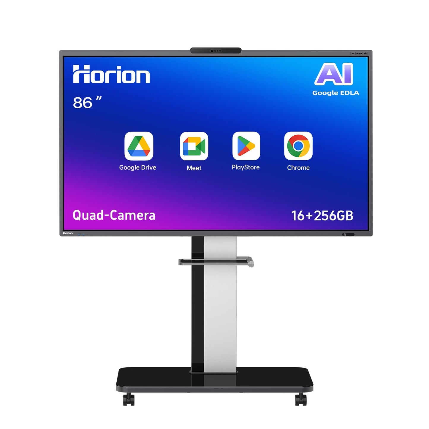 Smart Board AI,86 Inch Interactive Whiteboard,AI-Powered Large Model,AI Quad-Camera,Android 14 and 300+ Free Apps,Electronic Smartboard for Classroom and Office (Board & Wall Mount Only)