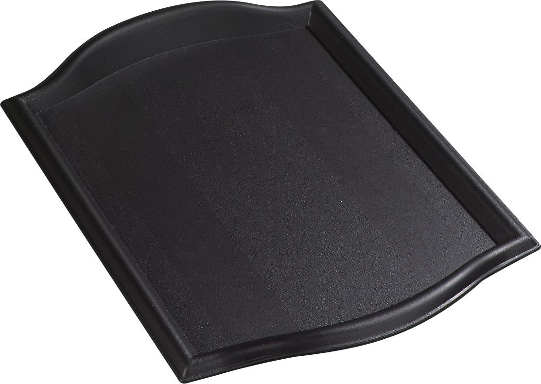Carlisle FoodService Products 1217BT03 Bistro Plastic Café Tray, 12" X 17", Black