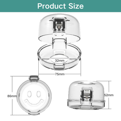 5 Pack Stove Knob Safety Covers – Child Proof Gas Stove Knob Covers, Universal Oven Lock Safety for Baby, Heat-Resistant Plastic Stove Knob Guards for Kitchen Safety (Clear)