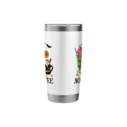 Halloween White 20oz Travel Cup Bottle Spooky Accio Coffee Stainless Steel Insulated Tumbler