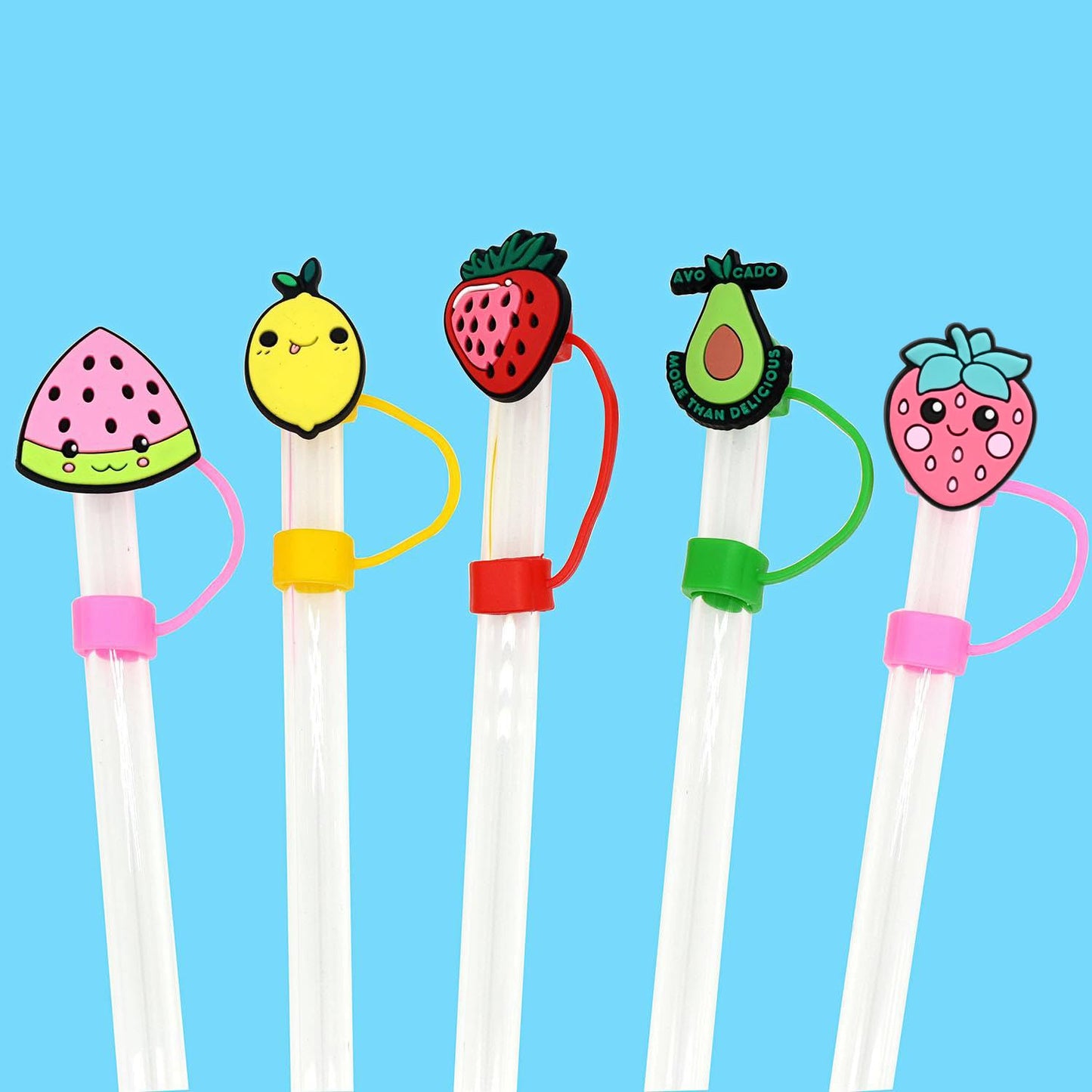 Wholesale 200PCS Random Different Straw Cover For Stanley Cup,No Repeats,Lot Cute Mixed 10MM 0.4in Straw Toppers for Small Business/School Reward/Party Favor