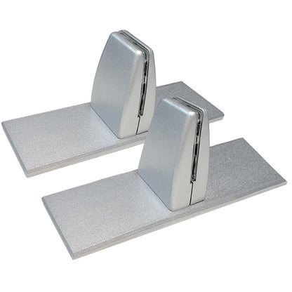 Precision-Milled Aluminum clamp Set for Office Privacy Panels. Includes Rubber-Grip Acrylic Standoff mounts and Adjustable Brackets. Ideal for Metal Shelf Support with Screws and Allen Wrench kit